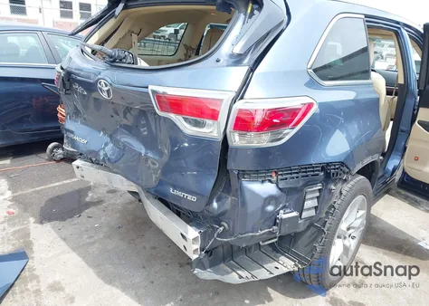 2015 Toyota Highlander Limited Platinum V6 from USA, damaged, VIN 5TDYKRFH8FS101291